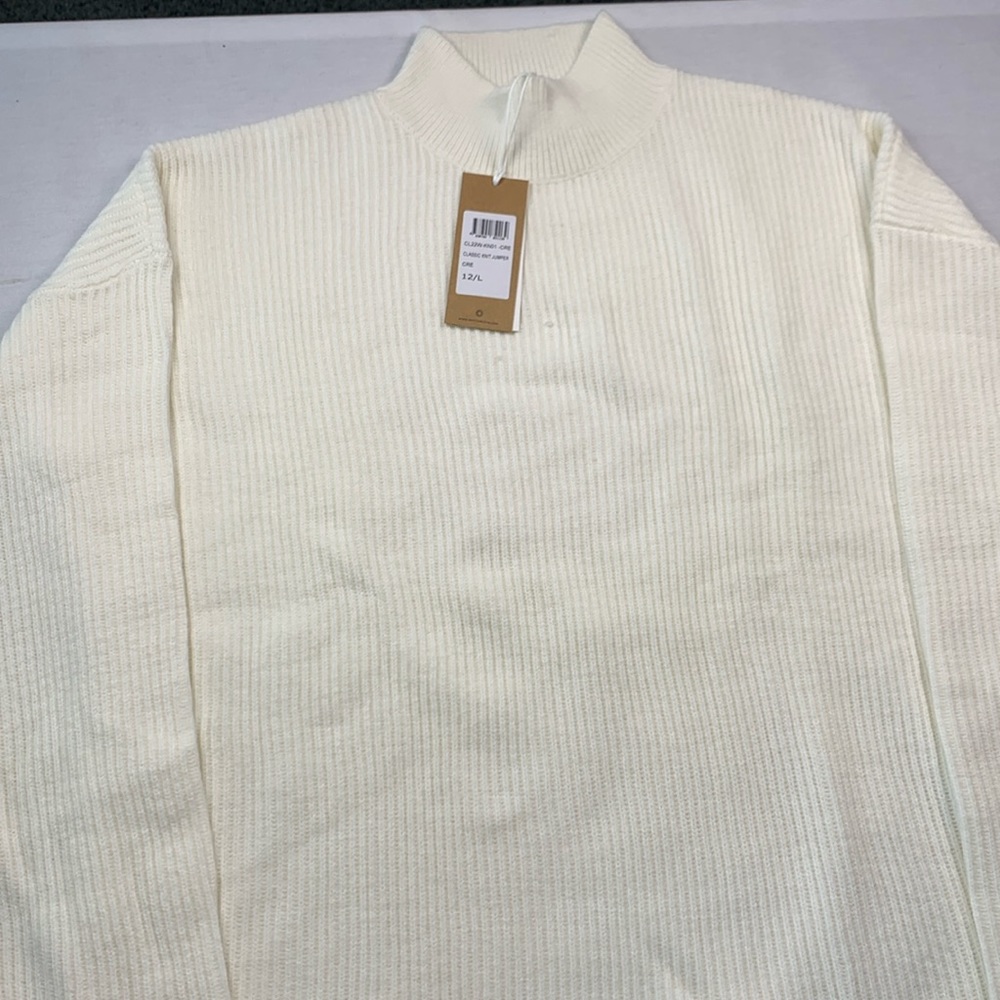 NWT Rhythm Women’s Classic Knit Jumper Sweater in Cream